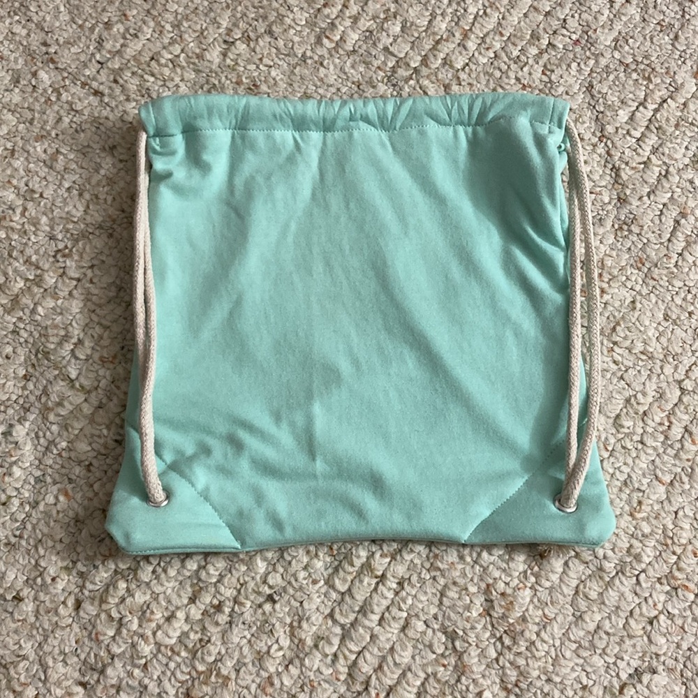Child’s Mint Green Drawstring Backpack - Picture 3 of 4